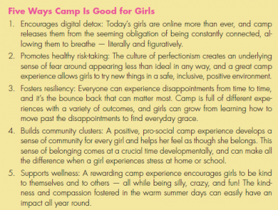 Five Ways Camp Is Good For Girls
